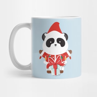 Cute Panda Ready For Christmas Mug